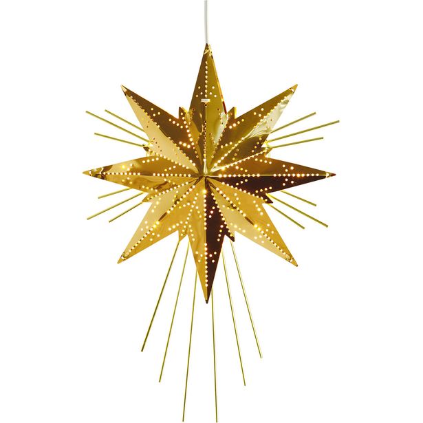 Metallitähti Star Trading Mini Luxe, 36cm, messinki