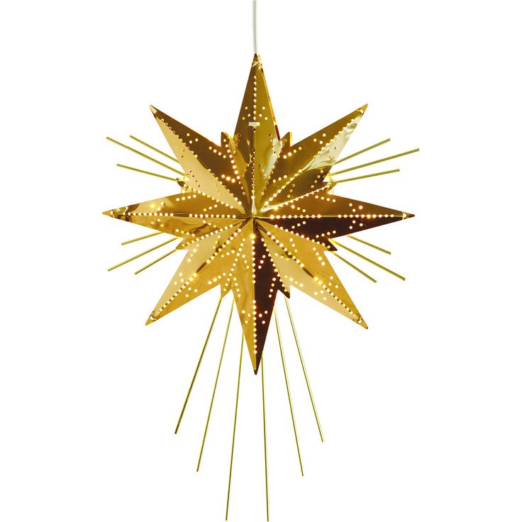 Metallitähti Star Trading Mini Luxe, 36cm, messinki