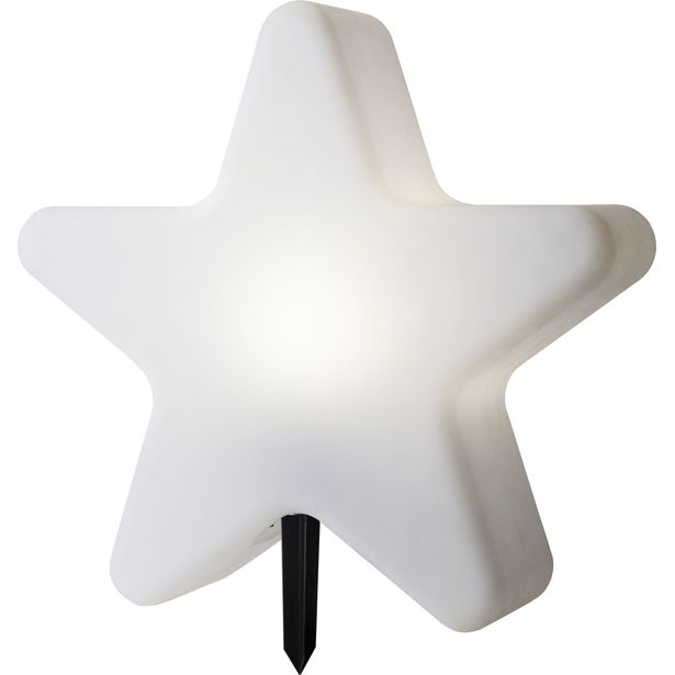 Koristevalaisin Star Trading Gardenlight Tähti, 55x15x48cm, valkoinen
