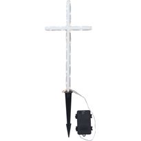 LED-valokoriste Star Trading GraveCross, 42cm, valkoinen