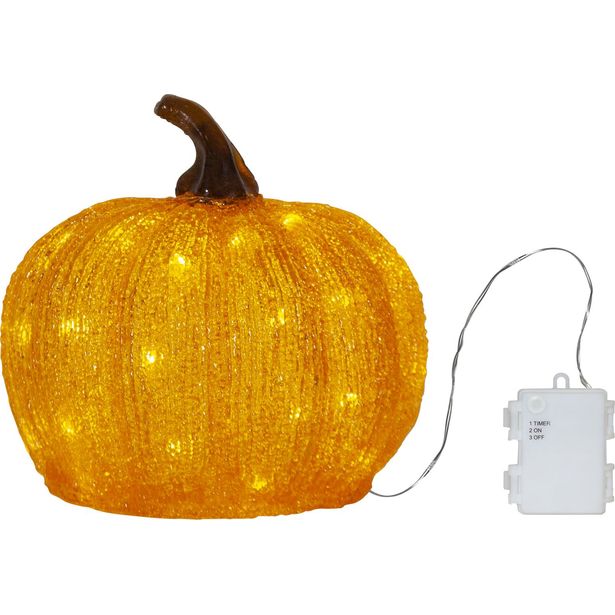 LED-valokoriste Star Trading Harvy, 20cm, oranssi