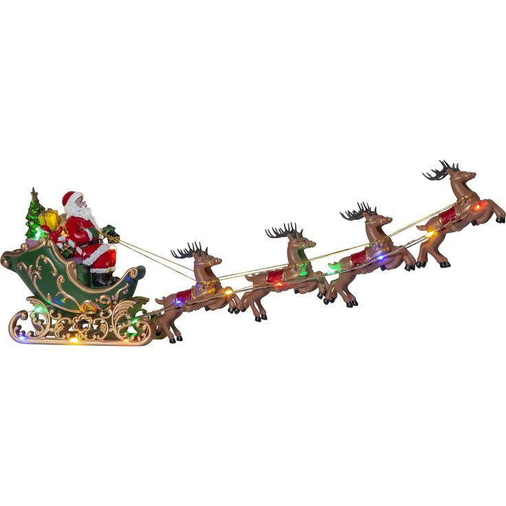 LED-valokoriste Star Trading Deerville, 48cm, moniväri