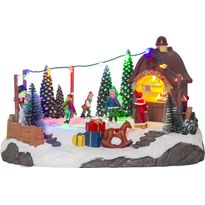 LED-valokoriste Star Trading Iceville, 27cm, moniväri
