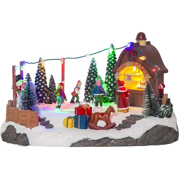 LED-valokoriste Star Trading Iceville, 27cm, moniväri