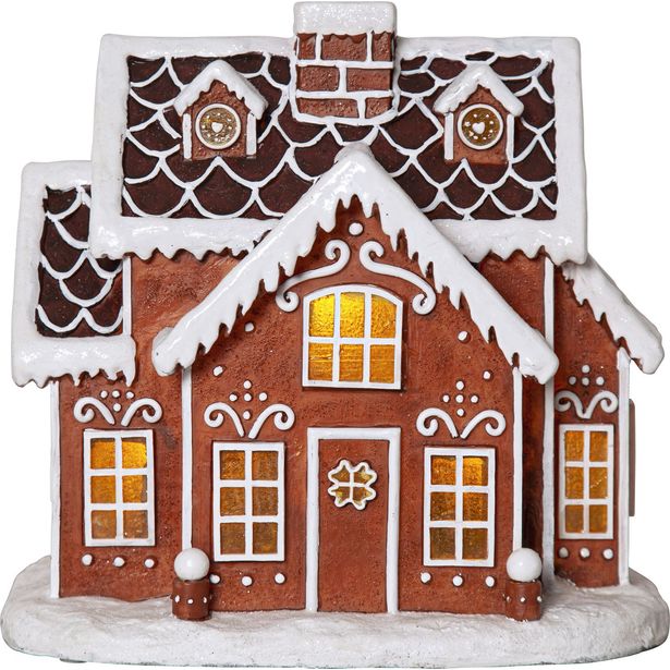 LED-valokoriste Star Trading Gingerville, 24.5cm, ruskea