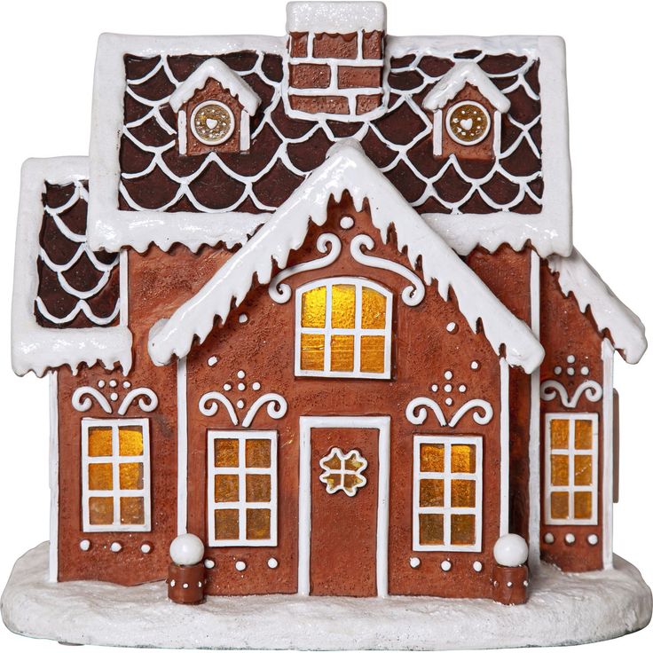 LED-valokoriste Star Trading Gingerville, 24.5cm, ruskea