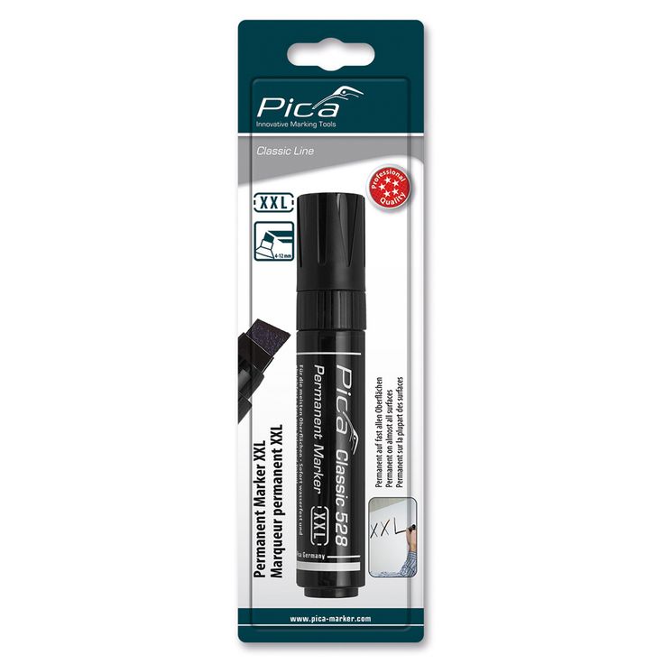 Huopakynä Pica 528 Classic XXL, musta, 4-12mm