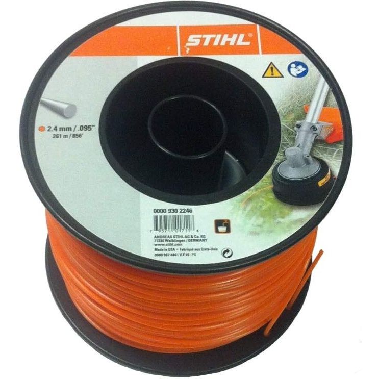 Trimmerin nylonsiima Stihl, Ø2.4mm, 261m, pyöreä