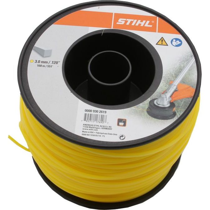 Trimmerin siimarulla Stihl Roller, Ø3.0mm x 168m, neliöprofiili