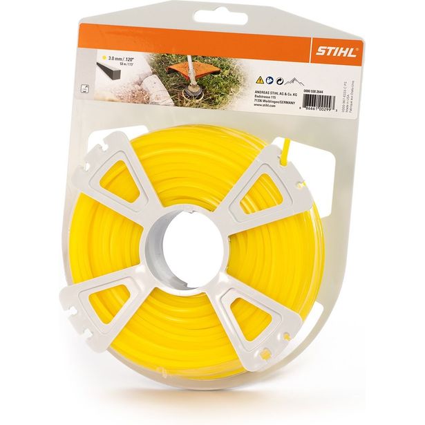 Trimmerin siima Stihl, nailonrulla, 3.0mm, neliö