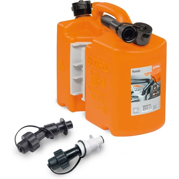 Stihl Combi -kannu, oranssi, pidikkeellä ja täyttöjärjestelmällä