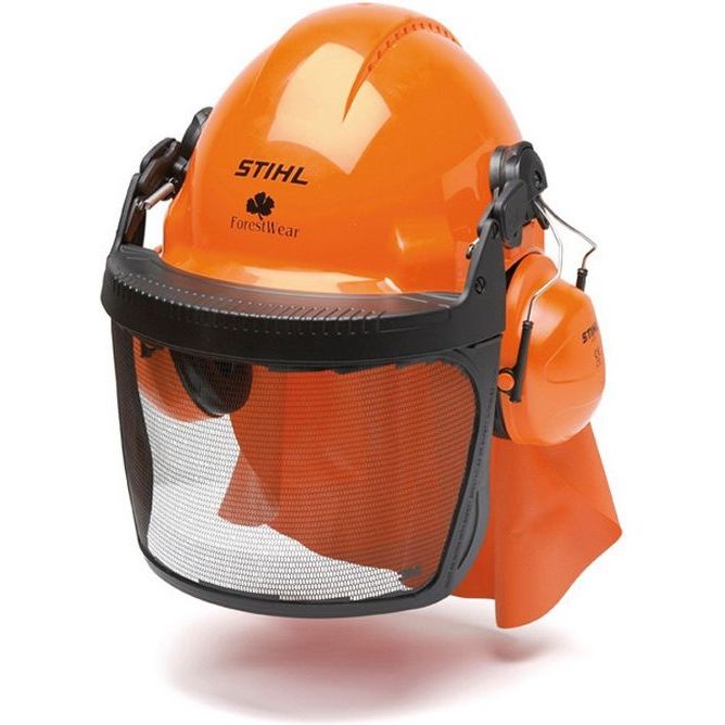 Metsurin kypäräsetti Stihl G 3000, kuulonsuojaimilla, niskasuojalla