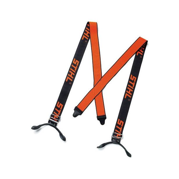 Joustavat henkselit Stihl 118cm, klipseillä, oranssi/musta