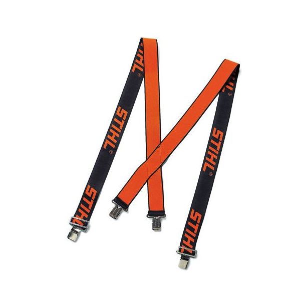 Joustavat henkselit Stihl 118cm, kiinnityslenkeillä, oranssi/musta