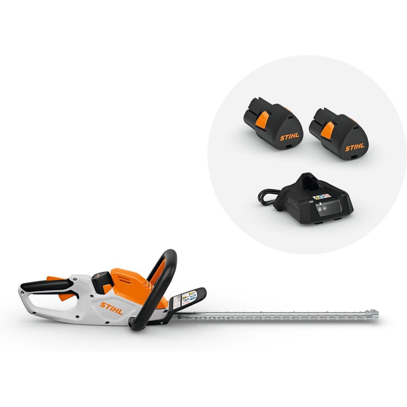 Akkupensasleikkuri Stihl HSA 40, 10.8V, 2x2.0Ah akuilla