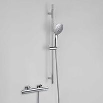Suihkusetti Bathlife Pärla, Brusa-termostaattihanalla, kromi, Verkkokaupan poistotuote