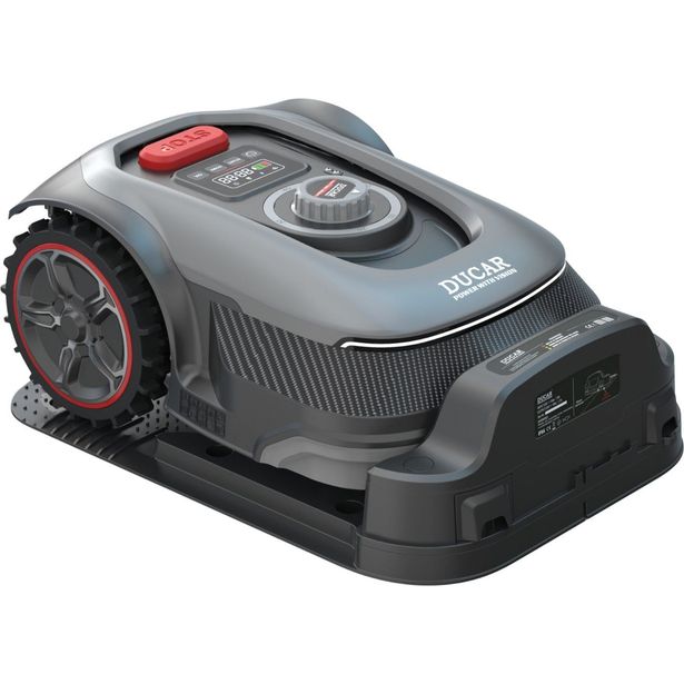 Robottiruoholeikkuri Ducar D001, 300-1200m² pihoille