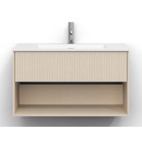 Allaskaappi Svedbergs Epos, 80x45cm, 1 ltk, svall, vaalea saarni, push-open