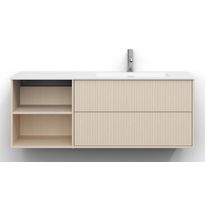 Allaskaappi Svedbergs Epos, 120x45cm, oikea, 2+0 ltk, svall, vaalea saarni, push-open