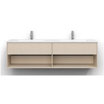 Allaskaappi Svedbergs Epos, 160x45cm, 1+1 ltk, svall, vaalea saarni, push-open