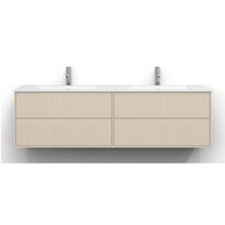 Allaskaappi Svedbergs Epos, 160x45cm, 2+2 ltk, svall, vaalea saarni, push-open