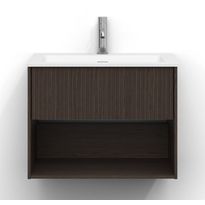 Allaskaappi Svedbergs Epos, 60x45cm, 1 ltk, svall, tumma saarni, push-open