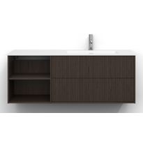 Allaskaappi Svedbergs Epos, 120x45cm, oikea, 2+0 ltk, svall, tumma saarni, push-open