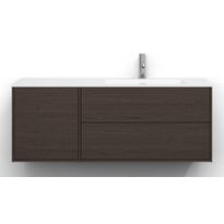 Allaskaappi Svedbergs Epos, 120x45cm, oikea, 2+1 ltk, sileä, tumma saarni, push-open