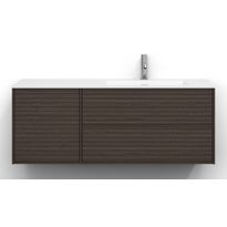 Allaskaappi Svedbergs Epos, 120x45cm, oikea, 2+1 ltk, jalusi, tumma saarni, push-open
