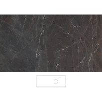 Kylpyhuoneen pöytätaso Svedbergs Epos Brecc 120x45H, oikea, 1210mm, graniittikeramiikka, hanareikä oikealla