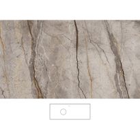 Kylpyhuoneen pöytätaso Svedbergs Epos Silva 120x45H, vasen, 1210mm, graniittikeramiikka, hanareikä oikealla