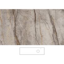 Kylpyhuoneen pöytätaso Svedbergs Epos Silva 160x45H, oikea, 1600mm, graniittikeramiikka, hanareikä oikealla