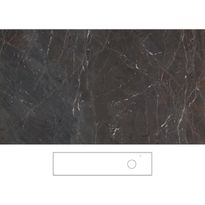 Kylpyhuoneen pöytätaso Svedbergs Epos Brecc 200x45H, oikea, 2000mm, graniittikeramiikka, hanareikä oikealla