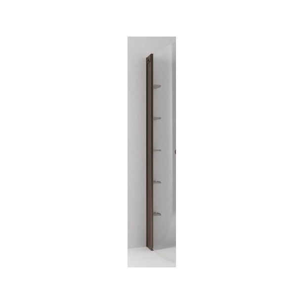 Suihkutilan säilytysratkaisu Svedbergs Skoga, 40x1980x100mm, 5 hyllyä, alumiiini, mocca