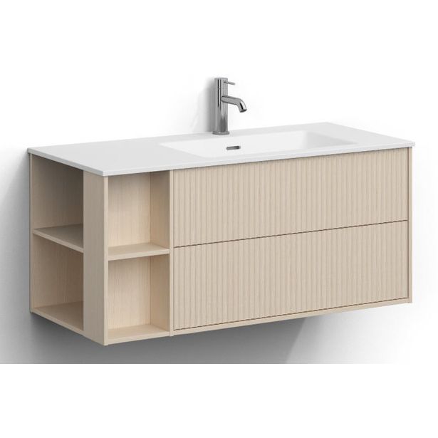 Allaskaappi altaalla Svedbergs Epos, 100x45cm, oikea, 2 ltk, push-open
