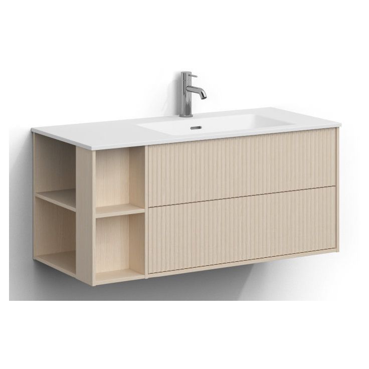 Allaskaappi altaalla Svedbergs Epos, 100x45cm, oikea, 2 ltk, push-open