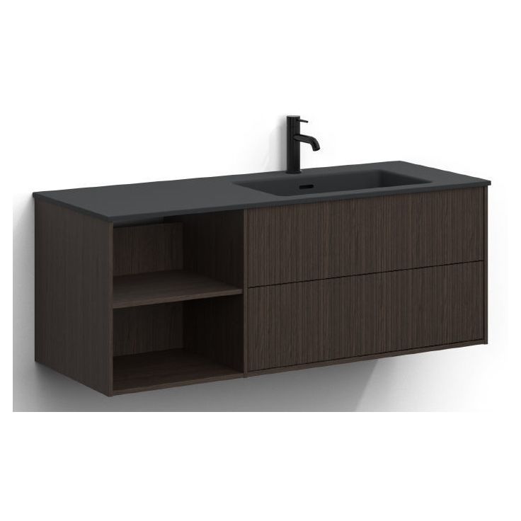 Allaskaappi altaalla Svedbergs Epos, 120x45cm, oikea, 2+0 ltk, push-open
