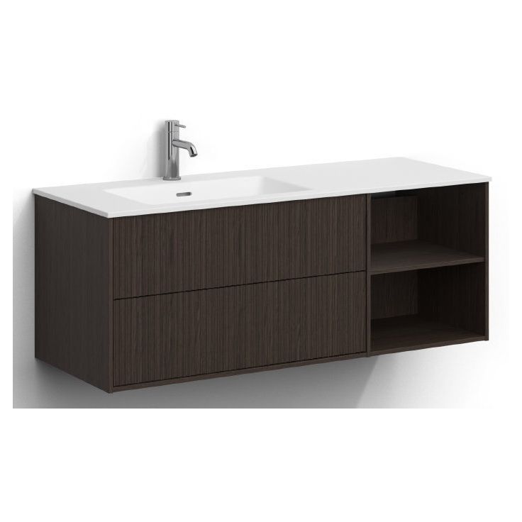 Allaskaappi altaalla Svedbergs Epos, 120x45cm, vasen, 2+0 ltk, push-open