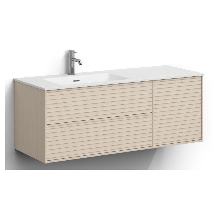 Allaskaappi altaalla Svedbergs Epos, 120x45cm, vasen, 2+1 ltk, push-open