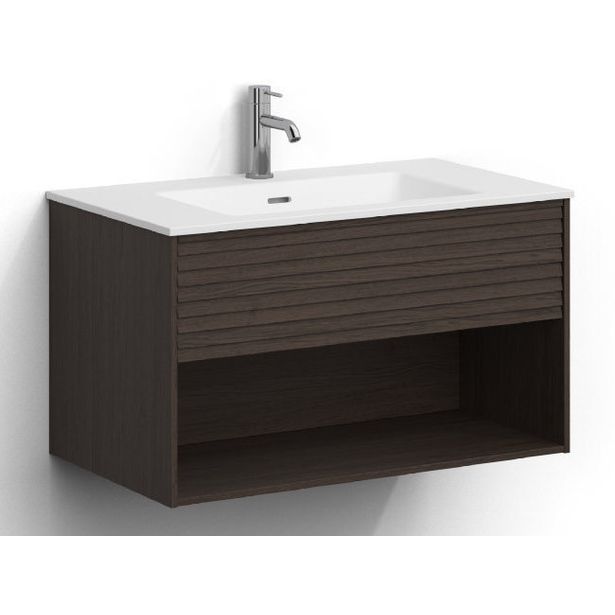 Allaskaappi altaalla Svedbergs Epos, 80x45cm, 1 ltk, push-open