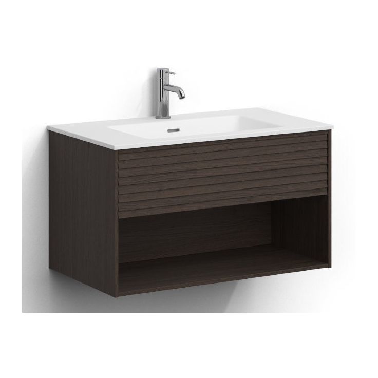 Allaskaappi altaalla Svedbergs Epos, 80x45cm, 1 ltk, push-open