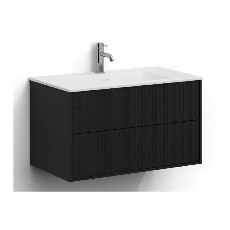 Allaskaappi altaalla Svedbergs Epos, 80x45cm, 2 ltk, push-open