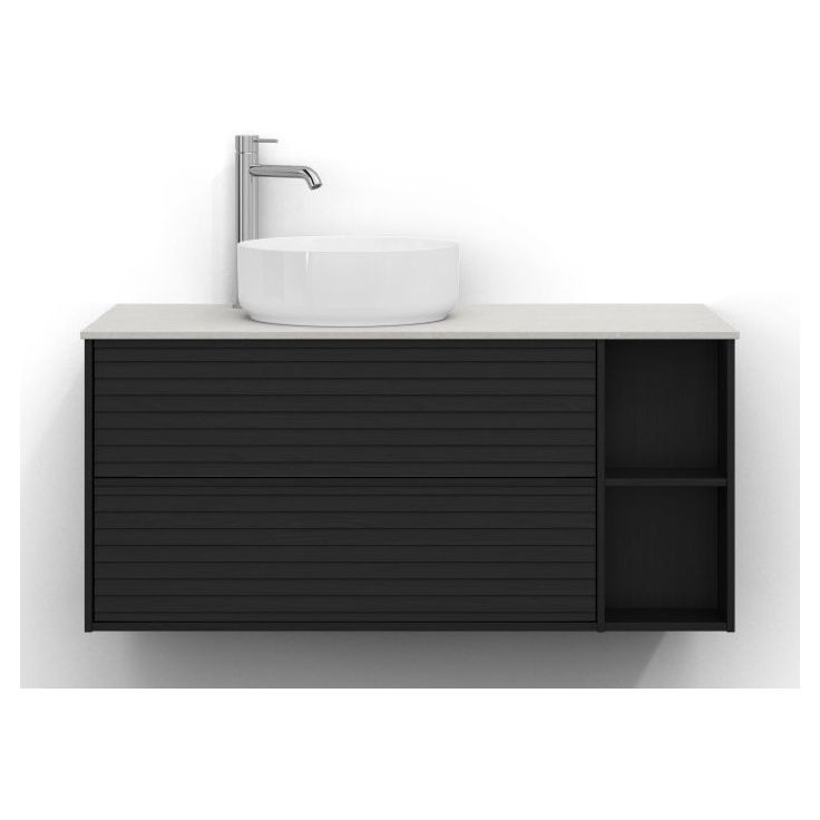 Allaskaappi malja-altaalla Svedbergs Epos, 100x45cm, vasen, 2 ltk, push-open