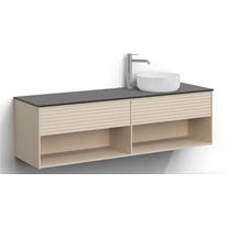 Allaskaappi malja-altaalla Svedbergs Epos, 160x45cm, oikea, 1+1 ltk, push-open, eri vaihtoehtoja