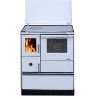 Puuliesi SVT Alfa 70 LUX lasiovella, 6,3 kW, 65 m2, valkoinen