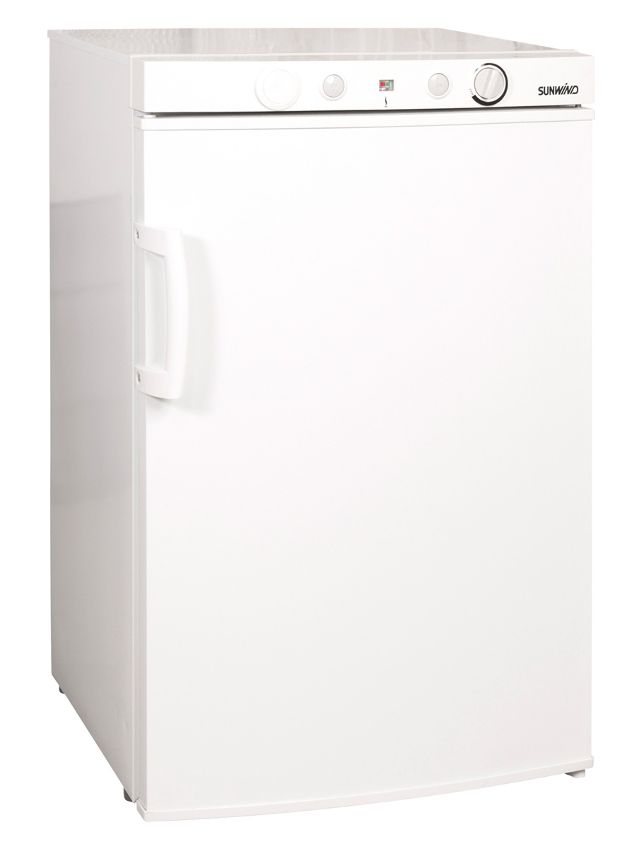 Kaasujääkaappi pakastelokerolla Sunwind Ventus 100TC, 52cm, valkoinen