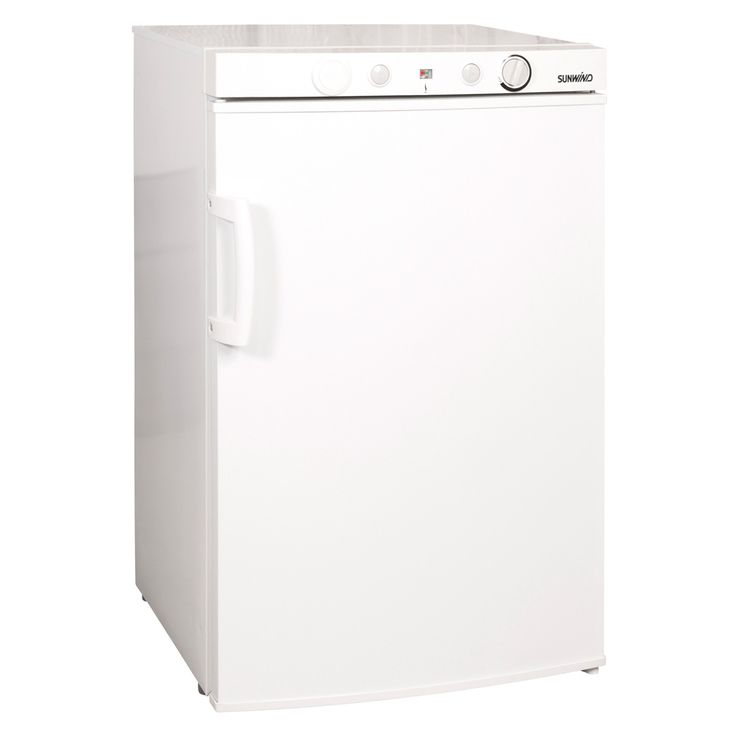 Kaasujääkaappi pakastelokerolla Sunwind Ventus 100TC, 52cm, valkoinen