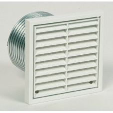 Seinänläpivienti+säleikkö Systemair BVK 120