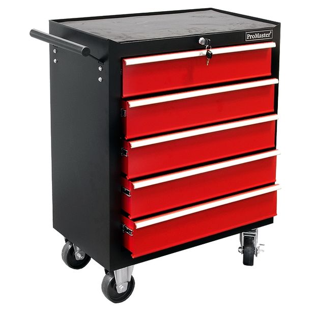 Työkaluvaunu Promaster, 5 laatikkoa, ilman työkaluja