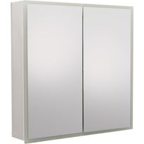 Peilikaappi LED-valaisimella Tammiholma Parma, 600x600 mm, pistorasia ja vikavirtasuoja, valkoinen, Verkkokaupan poistotuote